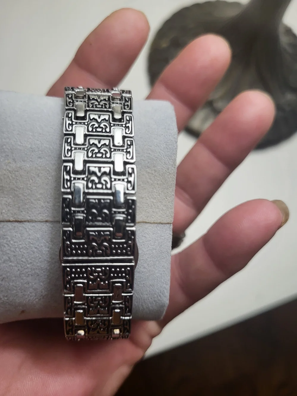 Onola Islamic Calligraphy Silver-Tone Men's  Watch